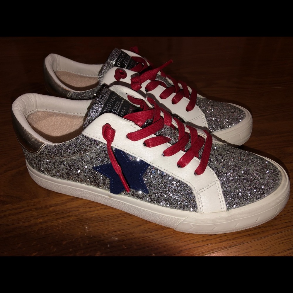 Vintage Havana Silver Glitter Multi- Size 7